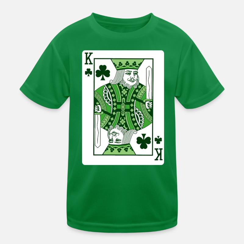 König von Shamrock St. Patrick's Irish Kinder Funktions-T-Shirt