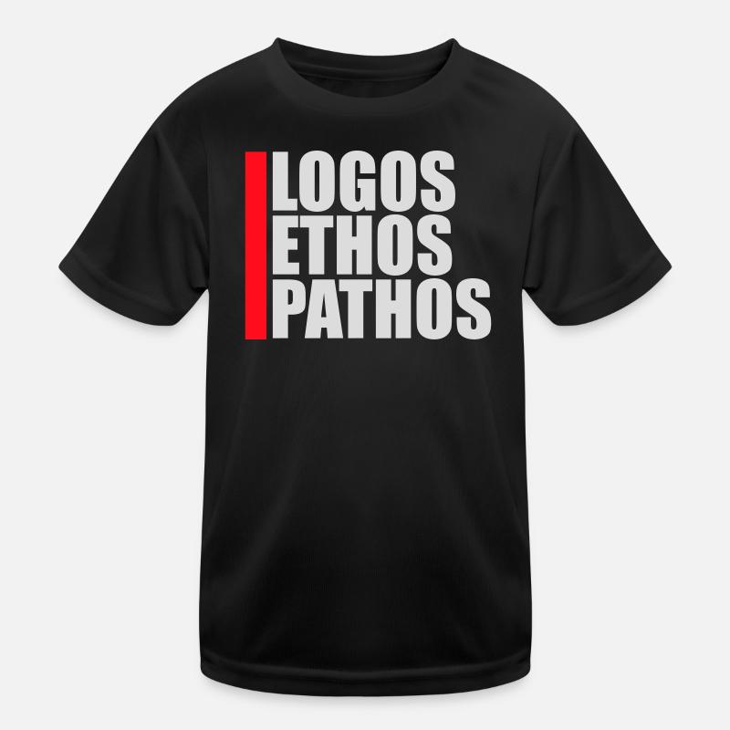 Logos Ethos Pathos Rhetoric Philosophy Student Kids Functional T-Shirt