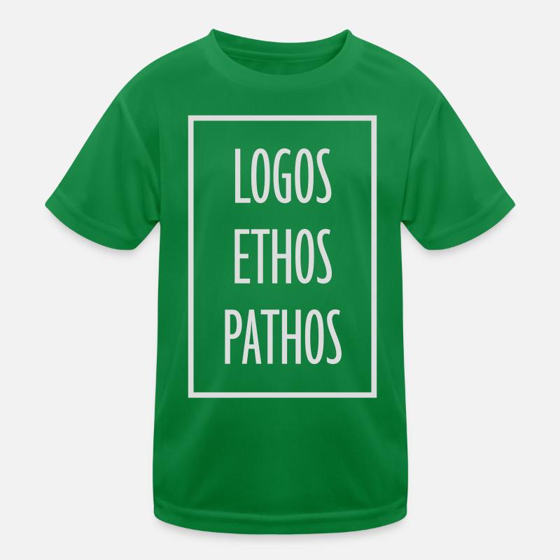 Logos Ethos Pathos Rhetorik Philosophie Student Kinder Funktions-T-Shirt