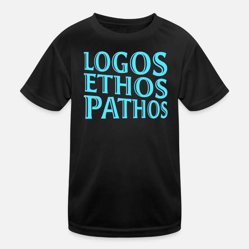 Logos Ethos Pathos Rhetoric Philosophy Student Kids Functional T-Shirt
