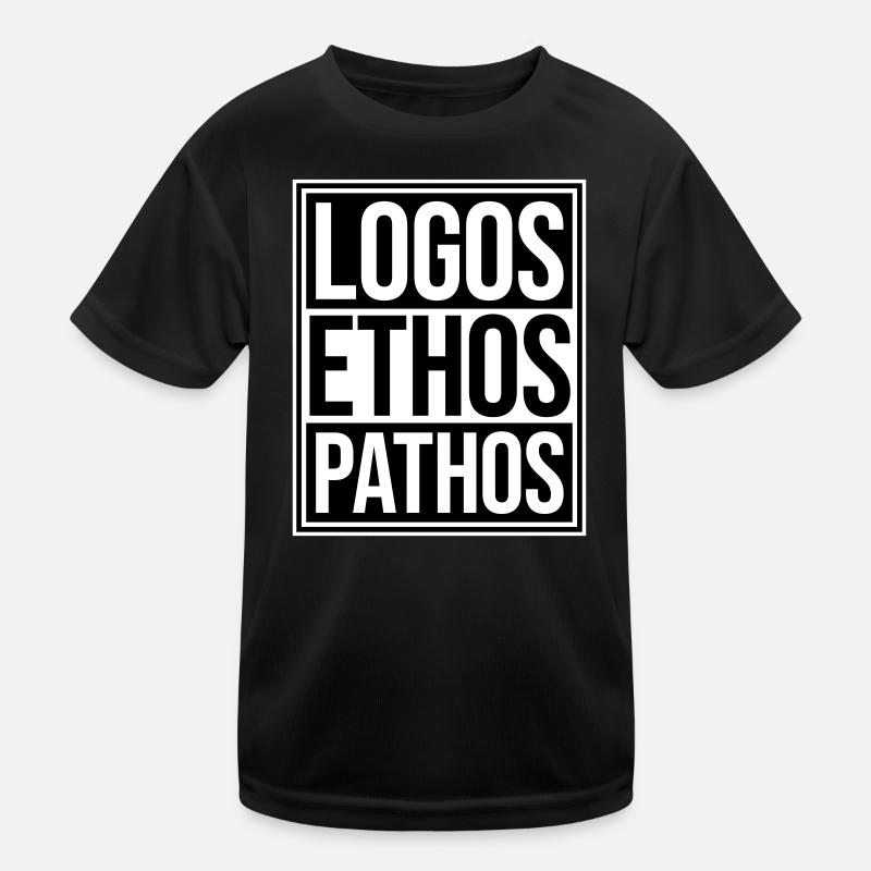 Logos Ethos Pathos Rhetoric Philosophy Student Kids Functional T-Shirt
