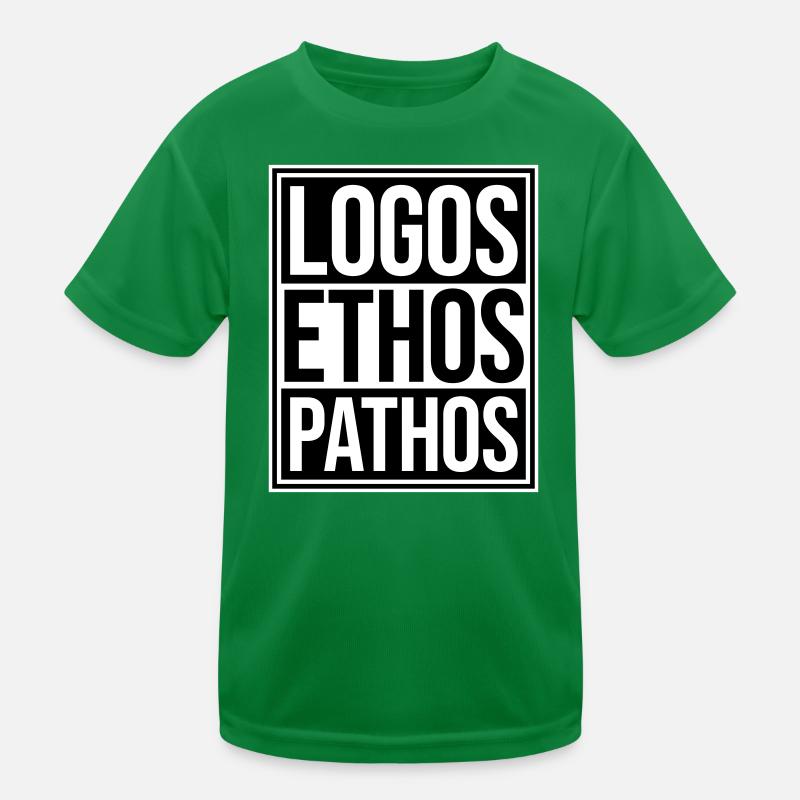 Logos Ethos Pathos Rhetorik Philosophie Student Kinder Funktions-T-Shirt
