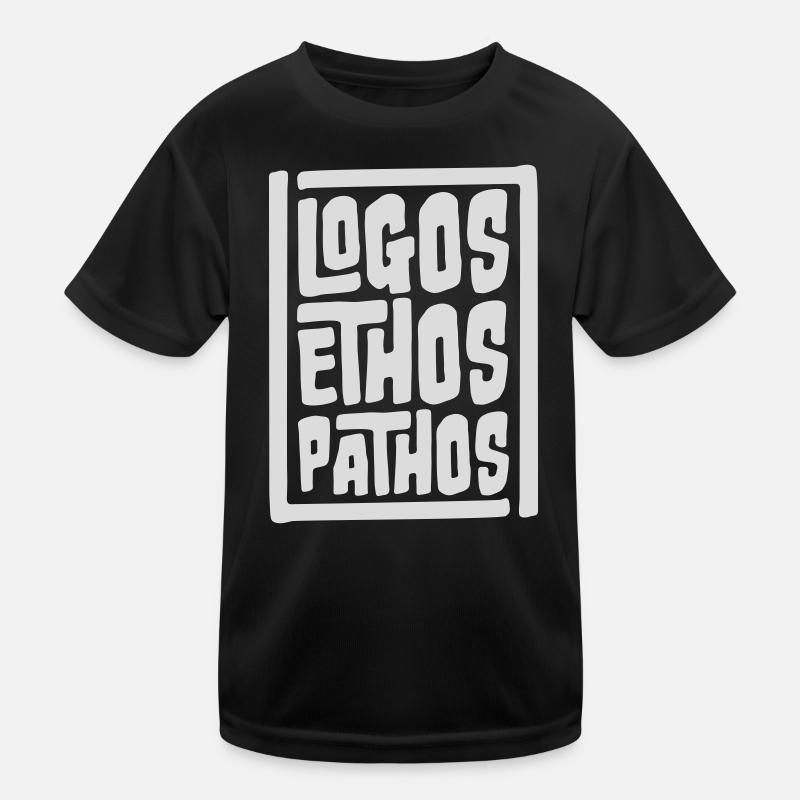 Logos Ethos Pathos Rhetoric Philosophy Student Kids Functional T-Shirt