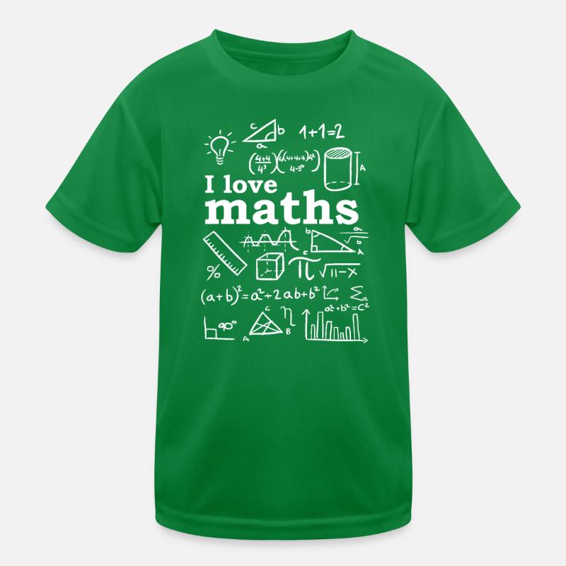 I Love Math Kinder Funktions-T-Shirt