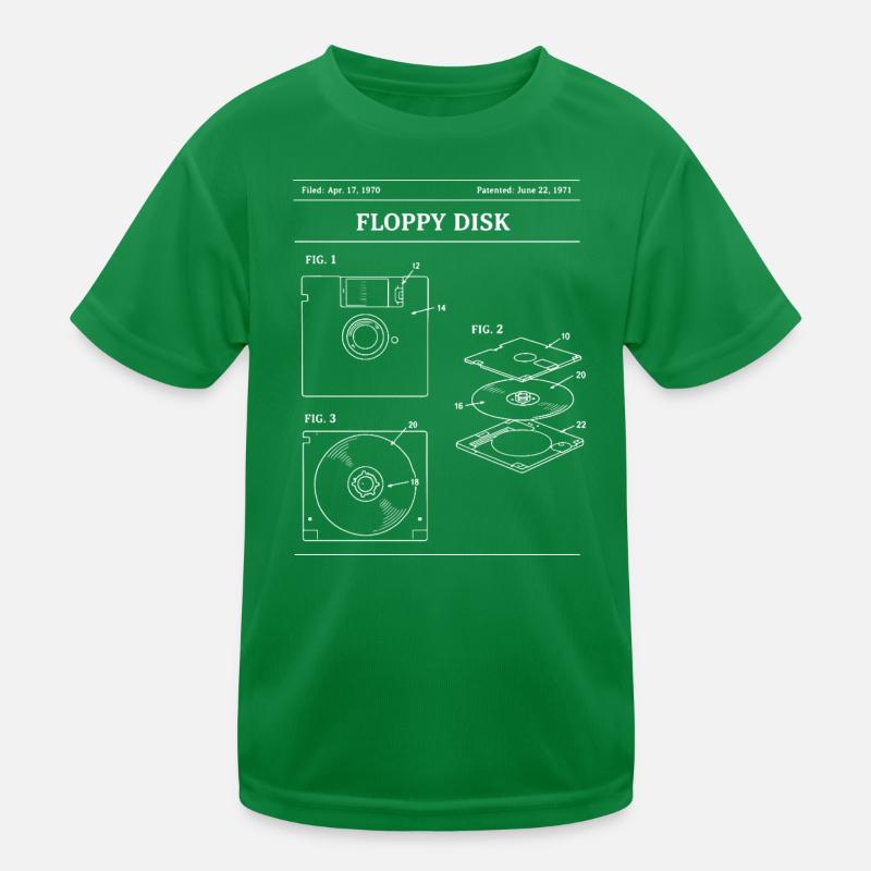 Modèle rétro de disquette T-shirt sport Enfant