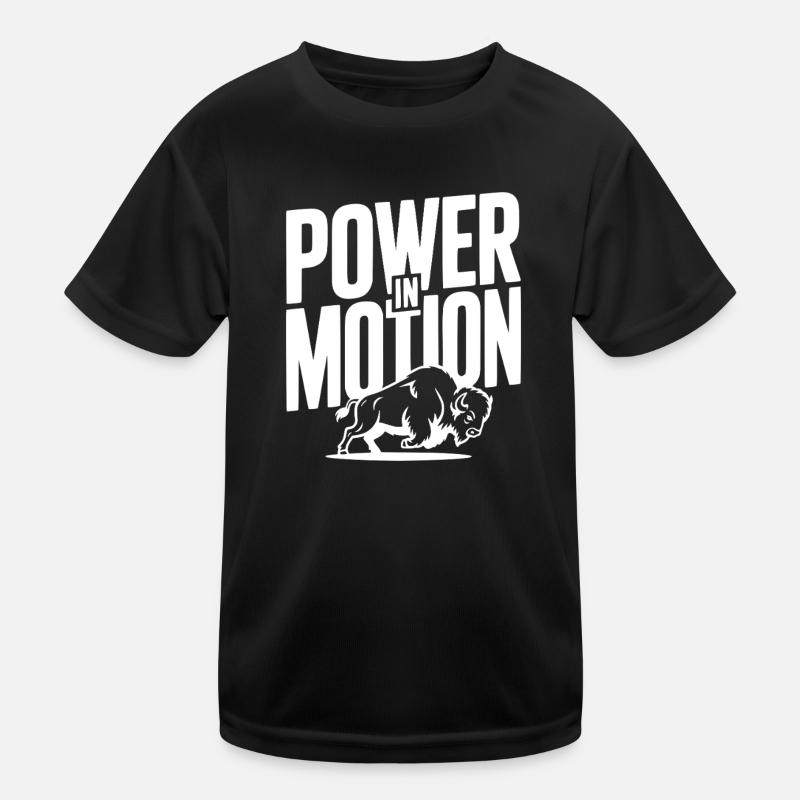 Kraft in Bewegung Kinder Funktions-T-Shirt