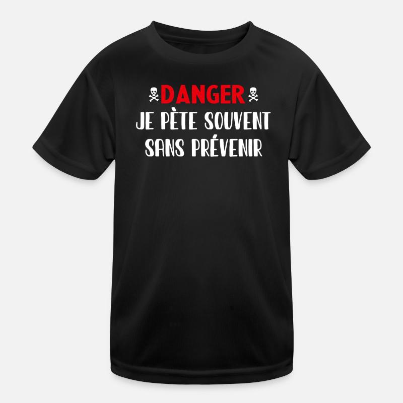 Danger ohne Vorwarnung Kinder Funktions-T-Shirt