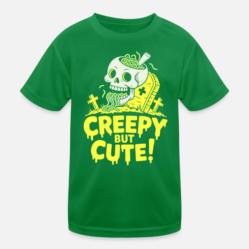 Creepy but Cute Schädel Glow Kinder Funktions-T-Shirt