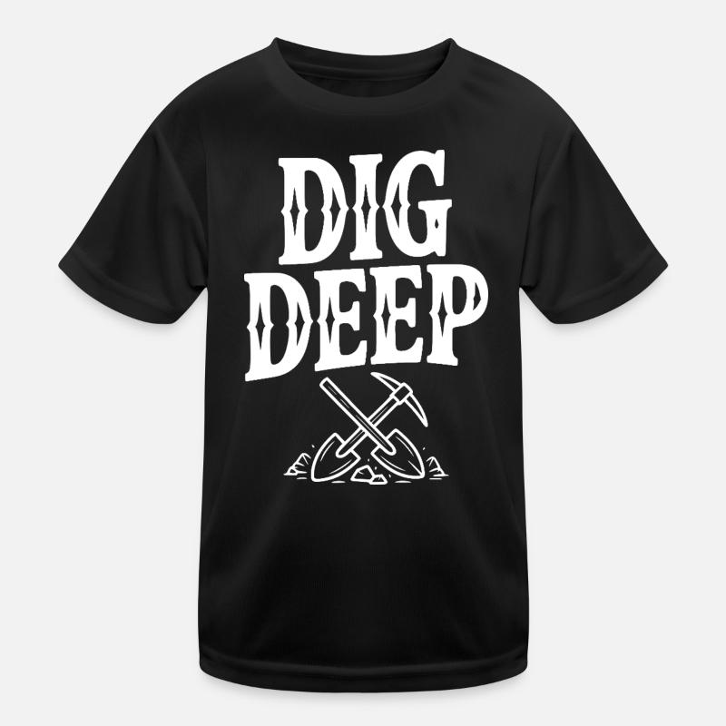 Tief graben Kinder Funktions-T-Shirt