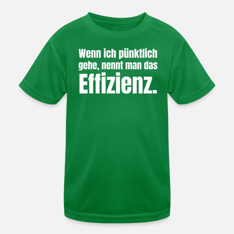 Punctuality as efficiency Kids Functional T-Shirt