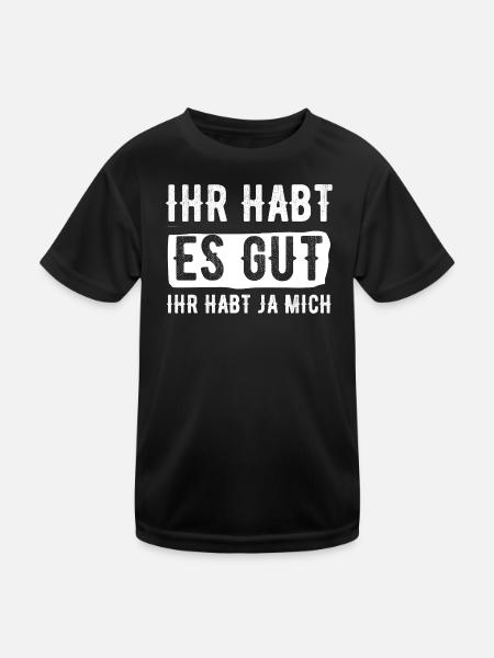 Tu as bien joué, tu m’as eu - T-shirt sport Enfant - noir - Devant