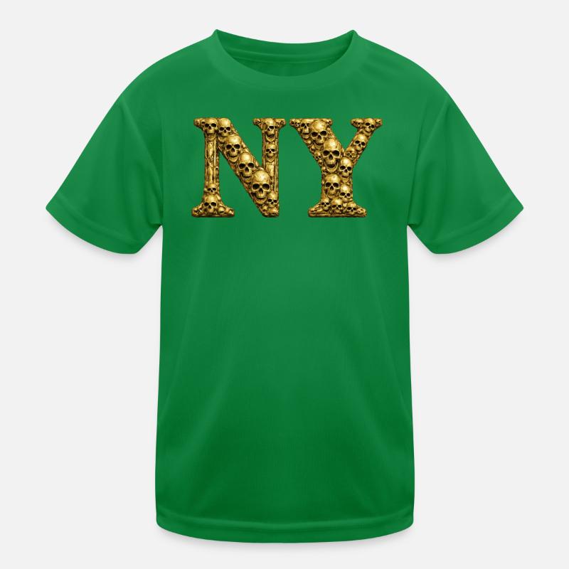 Crâne d’or NY Monogramme T-shirt sport Enfant