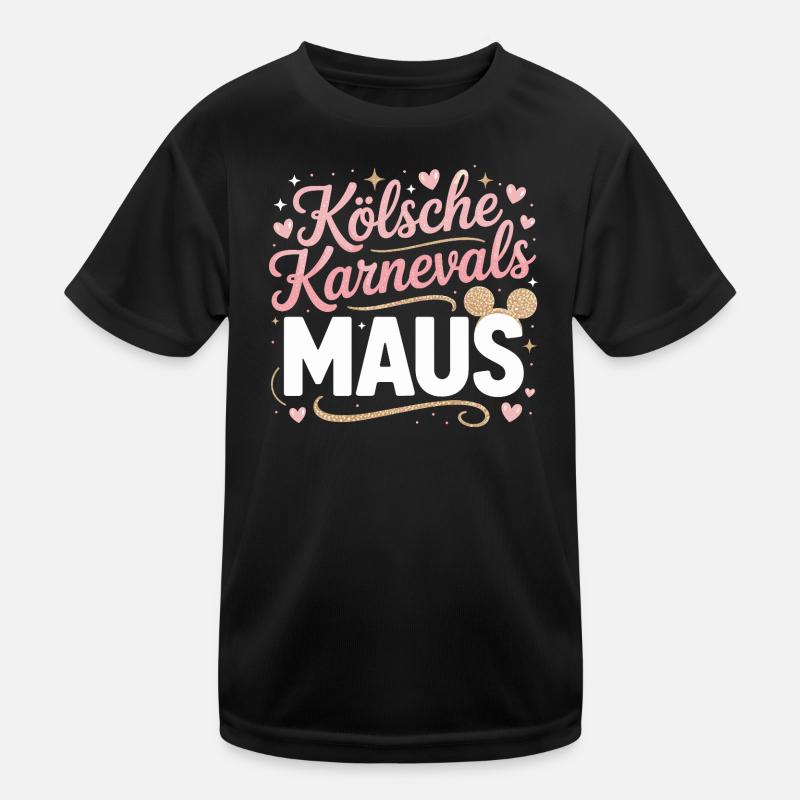 Kölsche Karnevalsmaus Karneval Köln Kölner Maus Kinder Funktions-T-Shirt