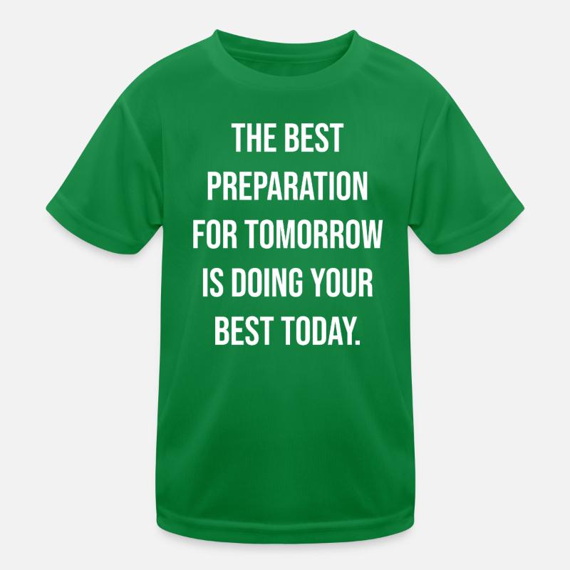 Meilleure citation typographique du jour T-shirt sport Enfant