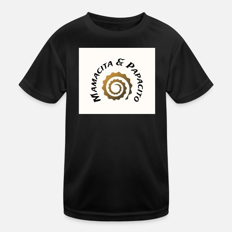 M&P-Logo - Kinder Funktions-T-Shirt - Schwarz