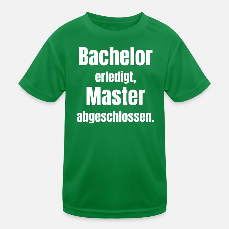 Bachelor oder Master Abschluss Kinder Funktions-T-Shirt