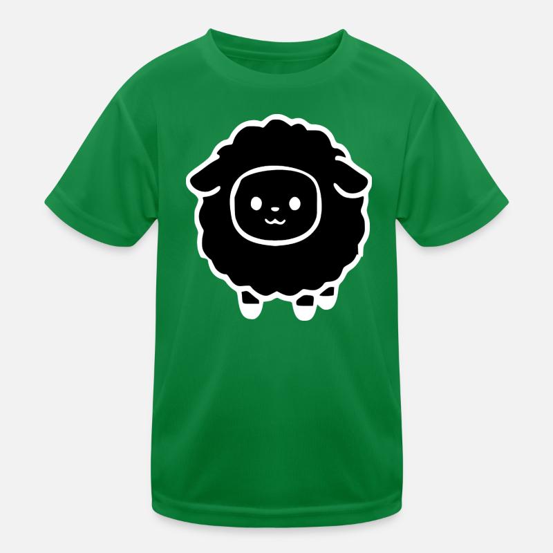 schwarzes Schaf Kinder Funktions-T-Shirt