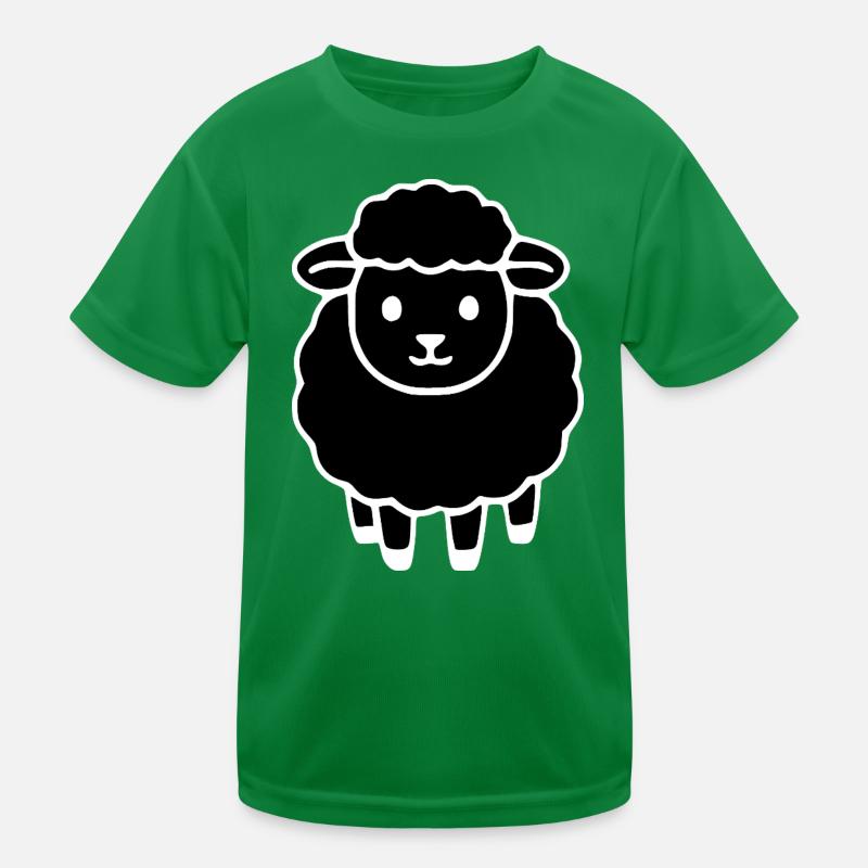 schwarzes Schaf Kinder Funktions-T-Shirt