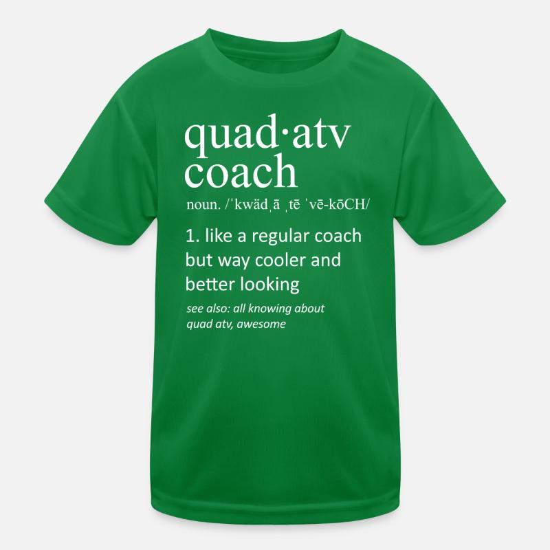 Définition du Quad ATV Coach Design de slogan amusant T-shirt sport Enfant