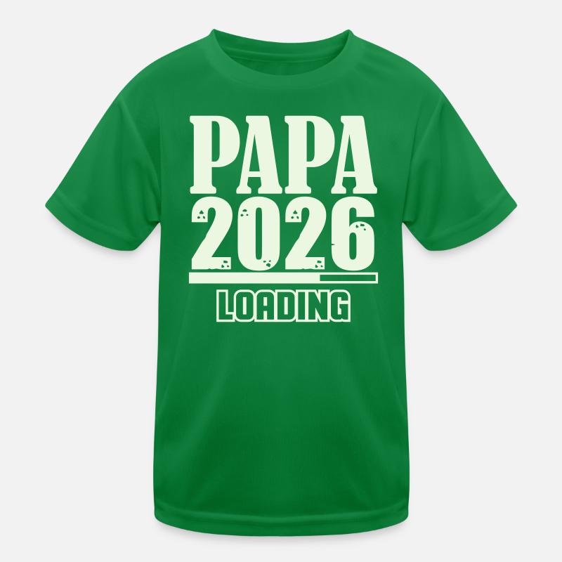 Papa 2026 Loading Kinder Funktions-T-Shirt