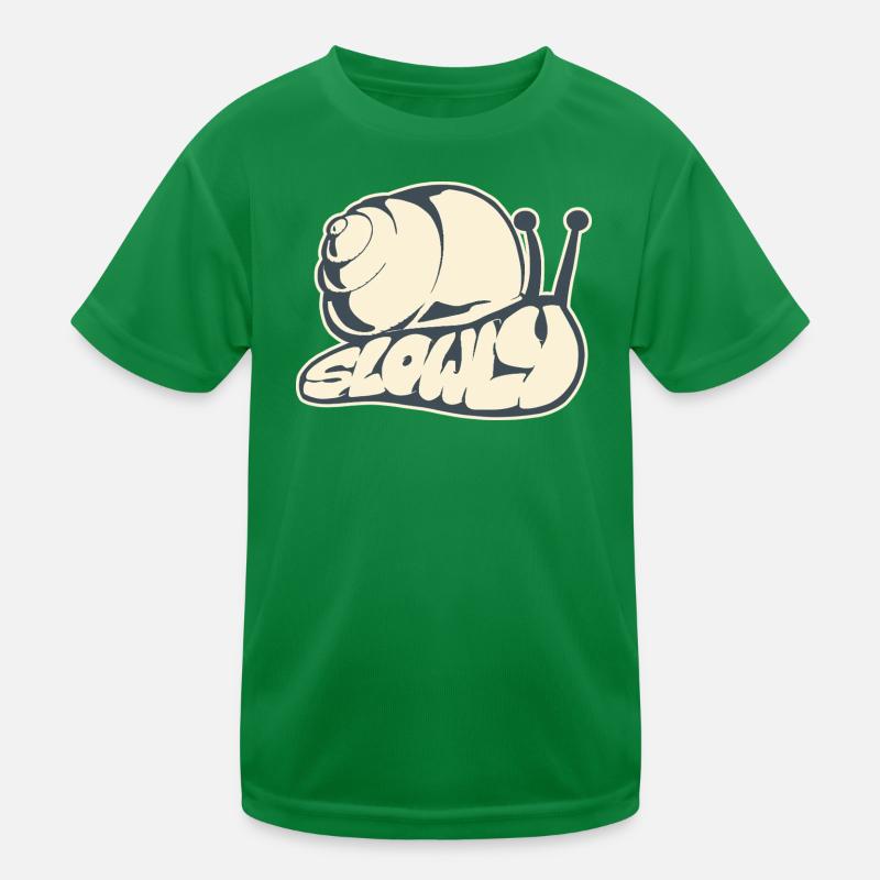 Langsam, gezeichnetes Wort (V2) Kinder Funktions-T-Shirt