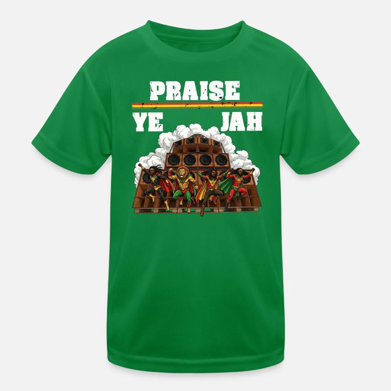 Praise Jah Rasta Kids Functional T-Shirt