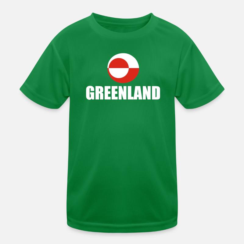 Greenland - Nu Det Nuuk - Denmark - Danmark Kinder Funktions-T-Shirt