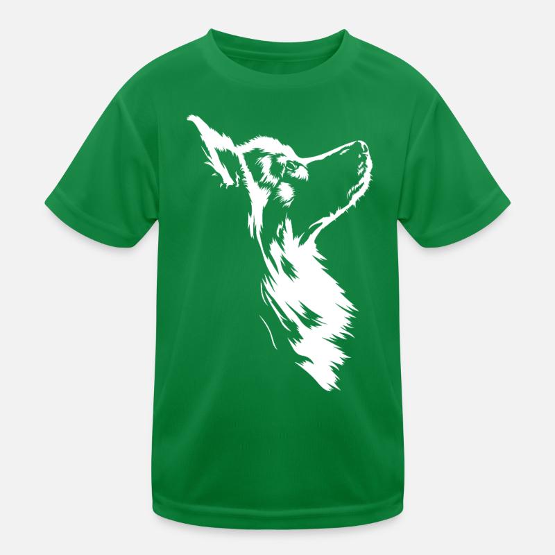 Silhouette du chien esquimau américain Hunde Hund Wilsigns T-shirt sport Enfant