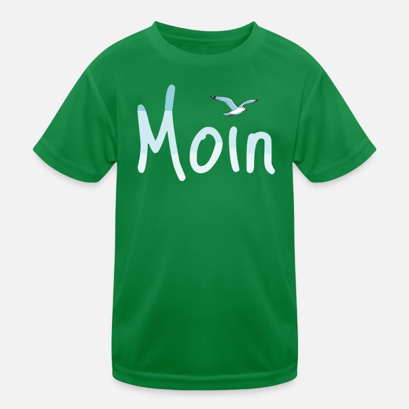 Moin Möwe Kinder Funktions-T-Shirt