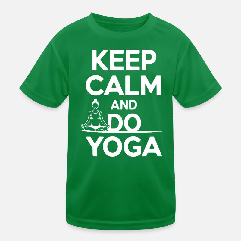 Restez calme et faites du yoga T-shirt sport Enfant