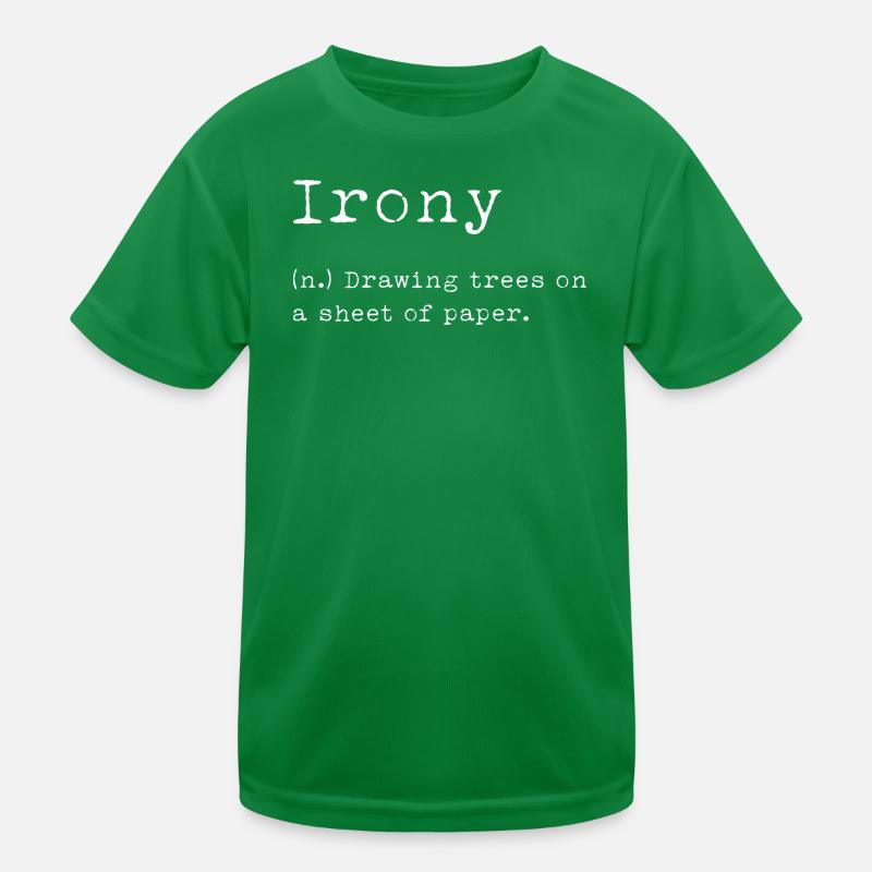 Irony Definition Kids Functional T-Shirt