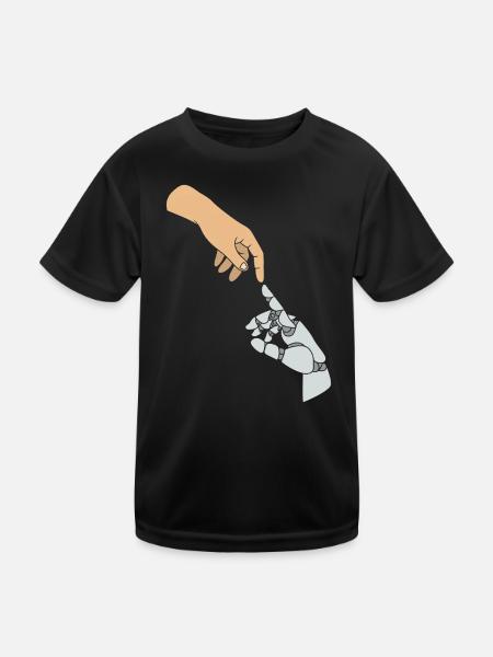 GPT Artificial Intelligence - Kids Functional T-Shirt - black - Front