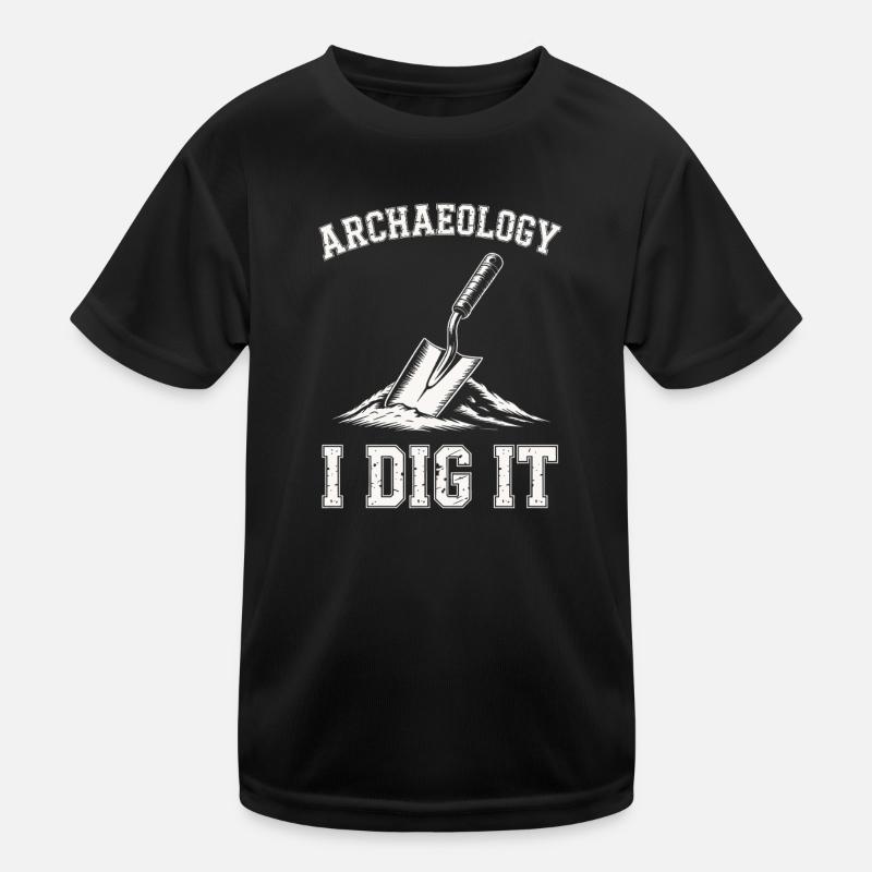Archäologie Ich gräbe es Kellen aus Kinder Funktions-T-Shirt