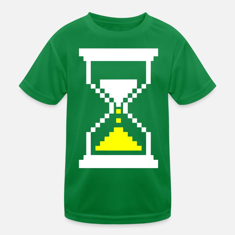 Pixel Hourglass Loading Bar Retro Gaming T-shirt sport Enfant