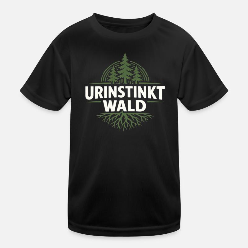Primal Instinct Forest Emblem Kids Functional T-Shirt