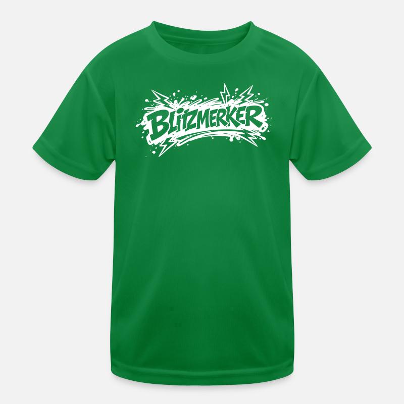 Blitzmerker weiß Kinder Funktions-T-Shirt