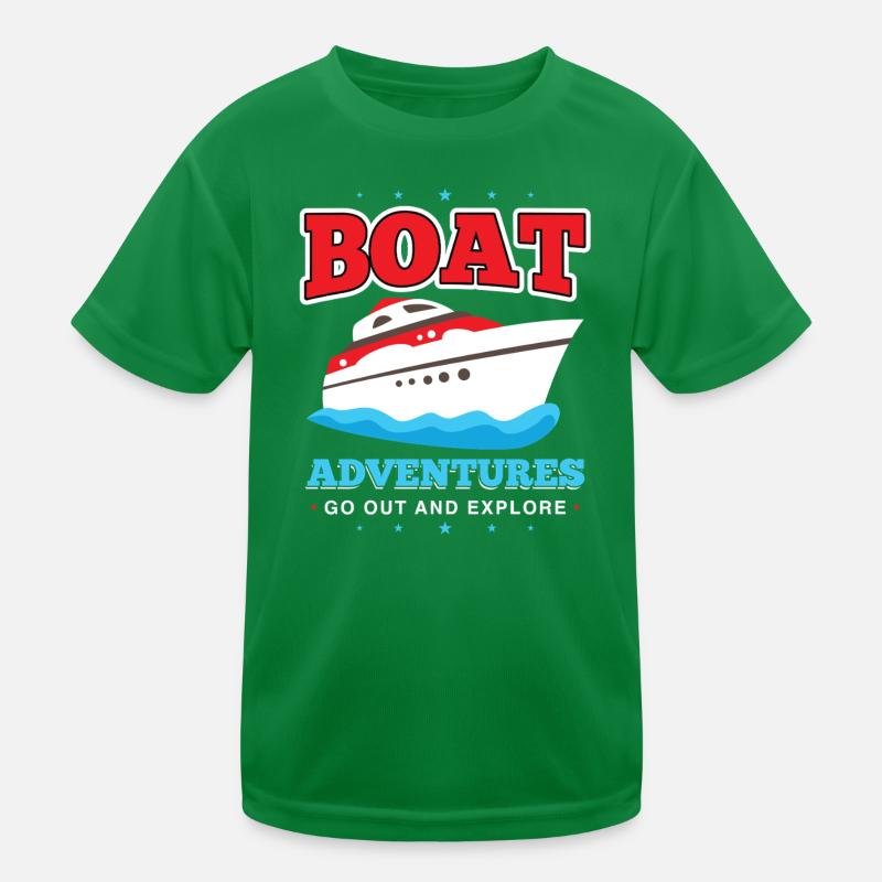 Bootabenteuer Entdecke Meer Kinder Funktions-T-Shirt