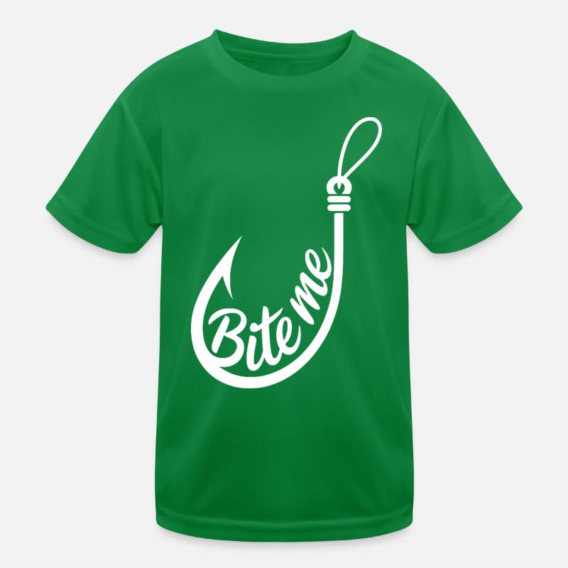 Bite Me Hook Kids Functional T-Shirt