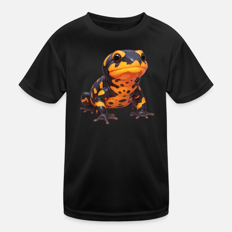 Feuersalamander Salamander Kinder Funktions-T-Shirt