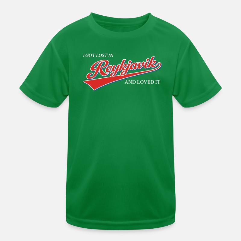 Je me suis perdu à Reykjavik et j’ai adoré ça T-shirt sport Enfant