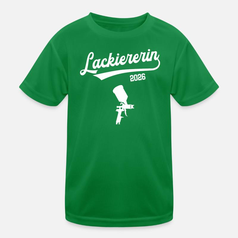 Lackiererin 2026 Ausbildung Prüfung Lackierer Kinder Funktions-T-Shirt