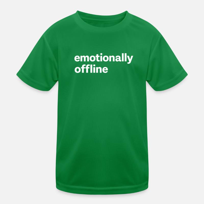 Emotionally Offline Introvert Minimalist Kids Functional T-Shirt