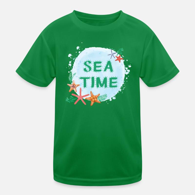 Conception aquarelle du temps de la mer T-shirt sport Enfant