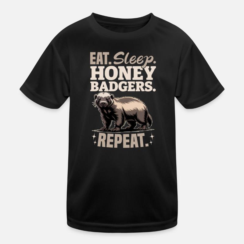 Funny Honey Badger Kinder Funktions-T-Shirt