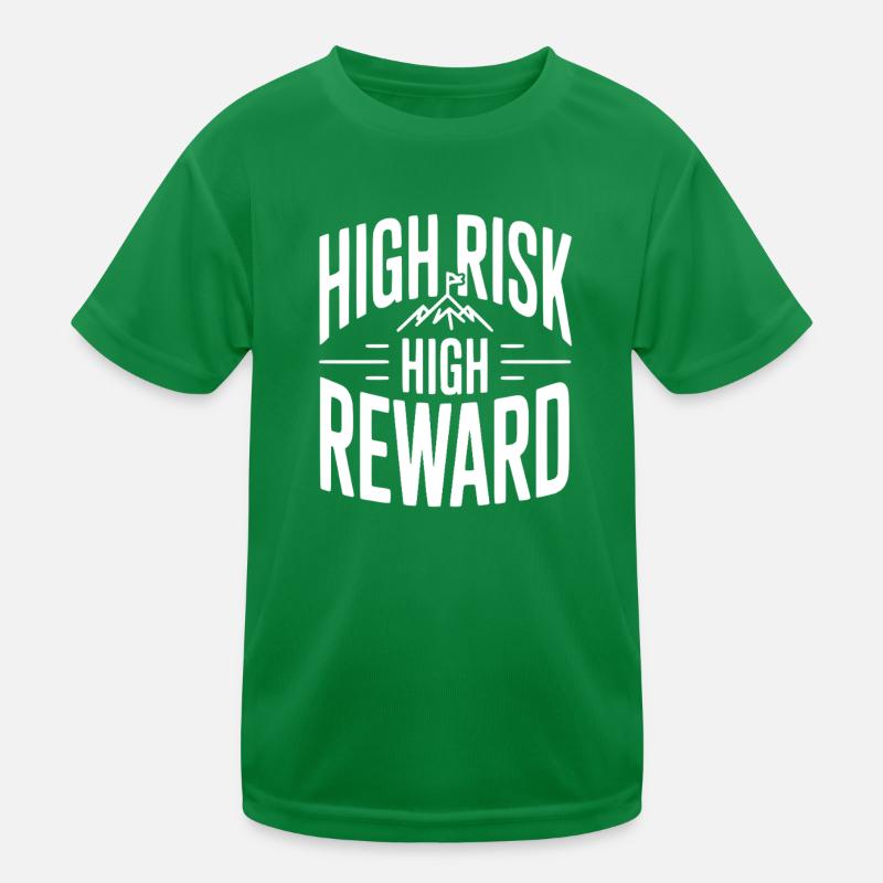 High Risk High Reward Kids Functional T-Shirt