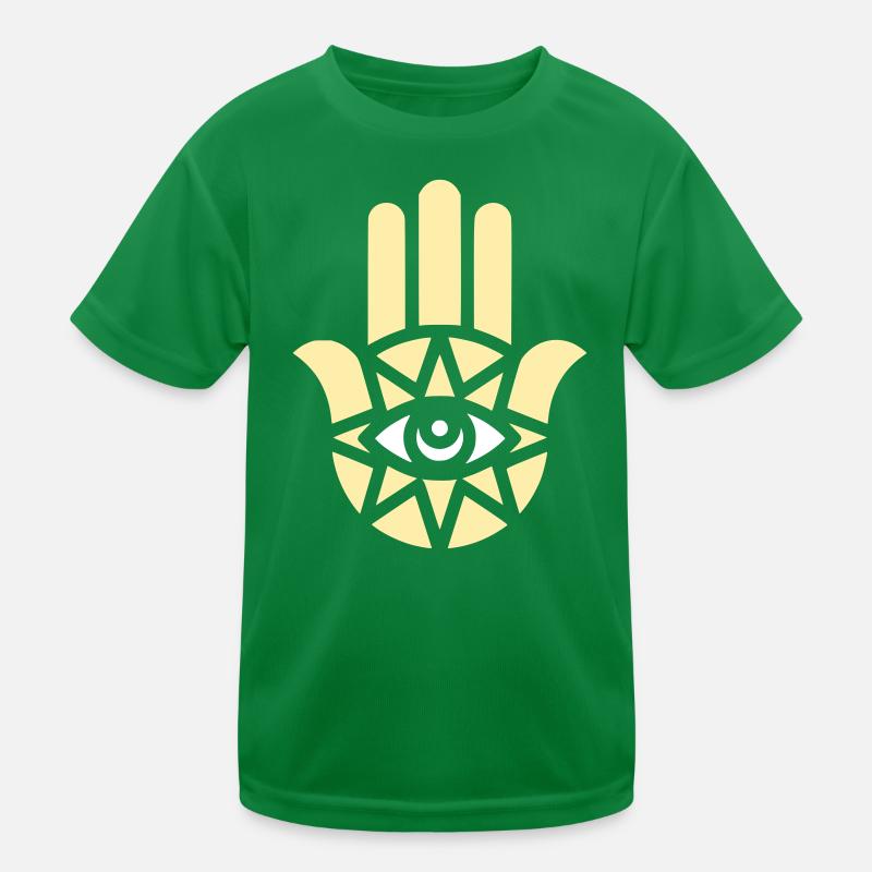 Hamsa Hand Ornament Kinder Funktions-T-Shirt