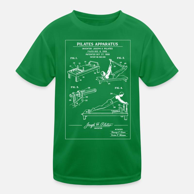 Pilates-Geräte-Bauplan Kinder Funktions-T-Shirt