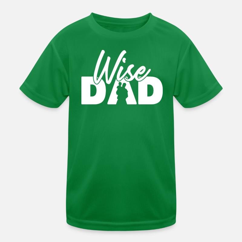 Wise Dad Silhouette Vaterschaft Elternschaft Kinder Funktions-T-Shirt