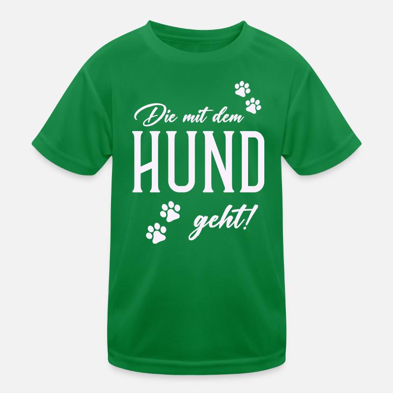 Dog and walking style Kids Functional T-Shirt