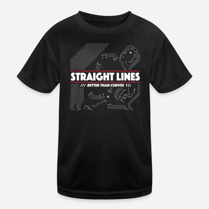 Lignes droites au lieu de courbes T-shirt sport Enfant